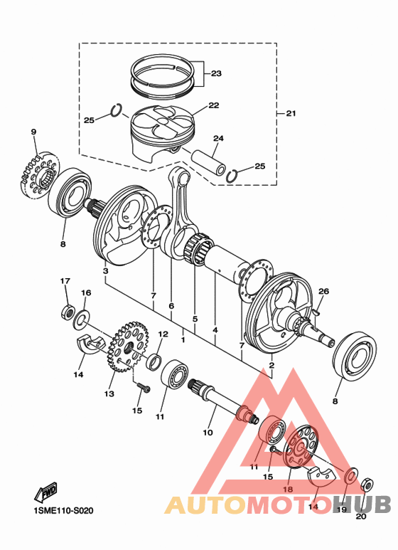 Crankshaft & piston