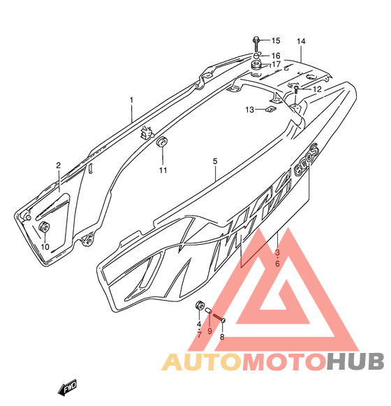 Обтекатель задний