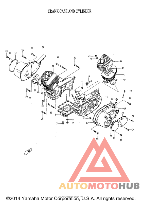 Картер и блок цилиндр