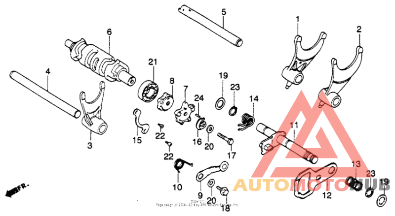Gearshift drum 82-83