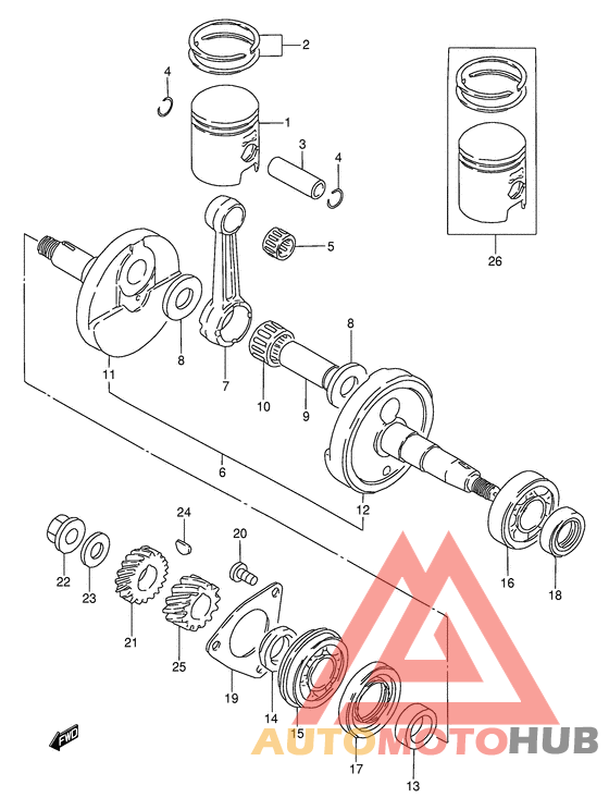Вал коленчатый