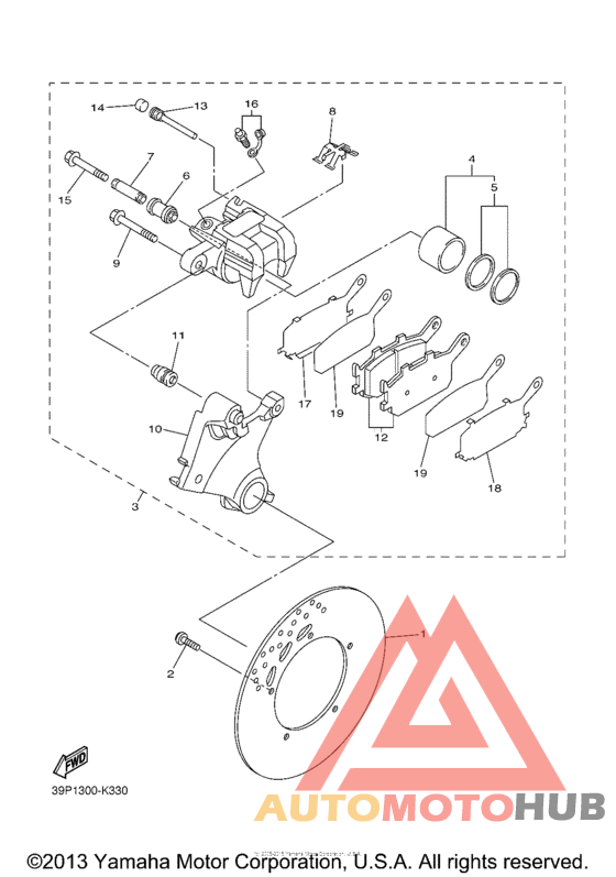 Задний суппорт
