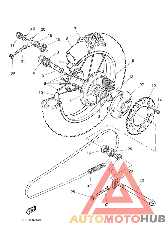 Переднее колесо