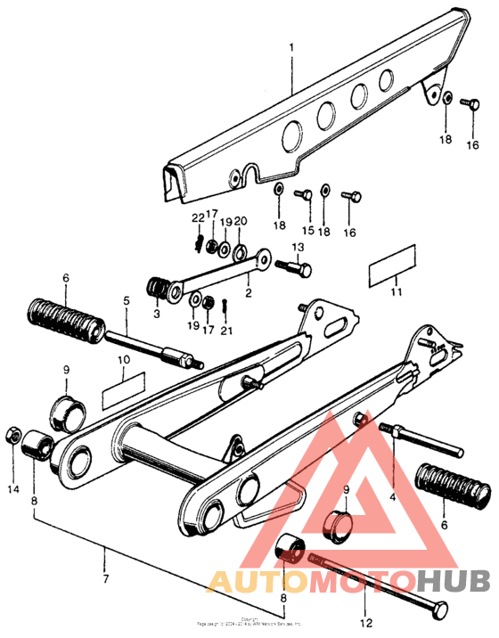 Swingarm + chain case