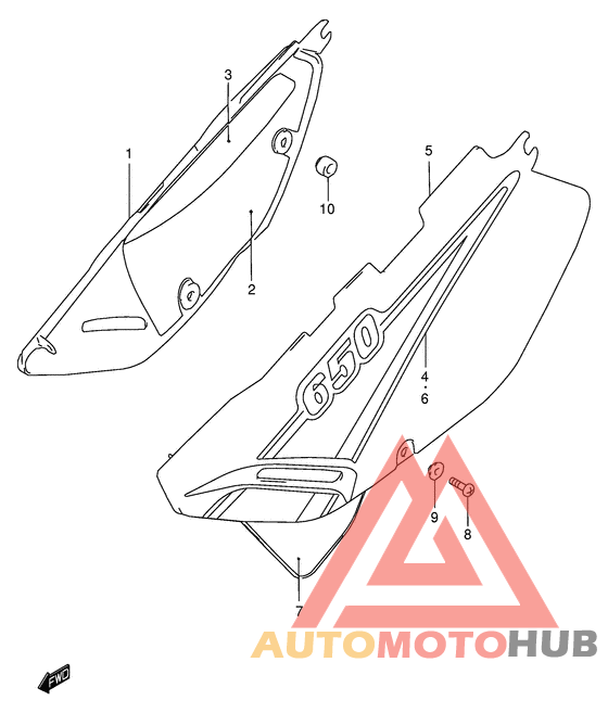 Обтекатель задний