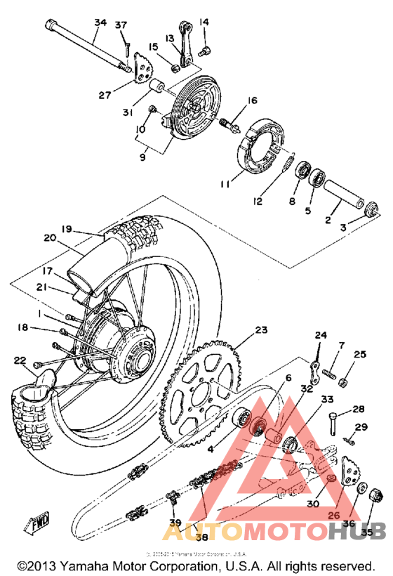 Переднее колесо