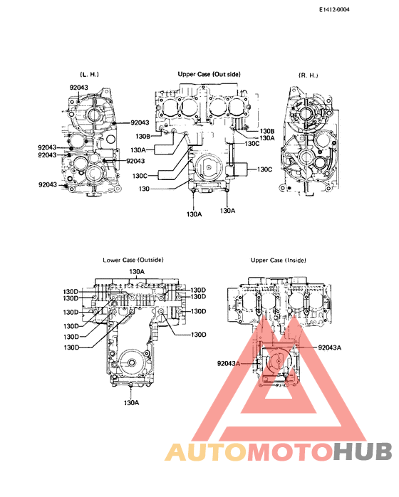 Crankcase bolt & stud pattern