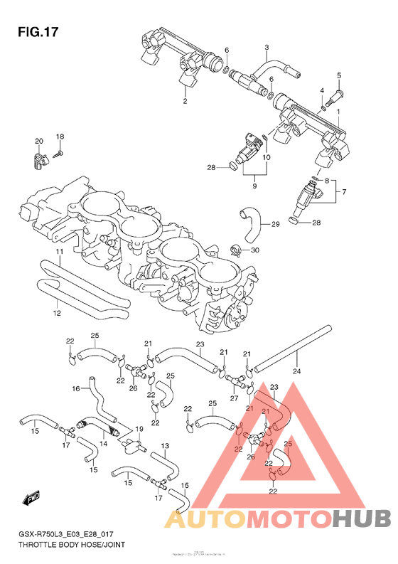 Throttle Body Hose/joint (E33)