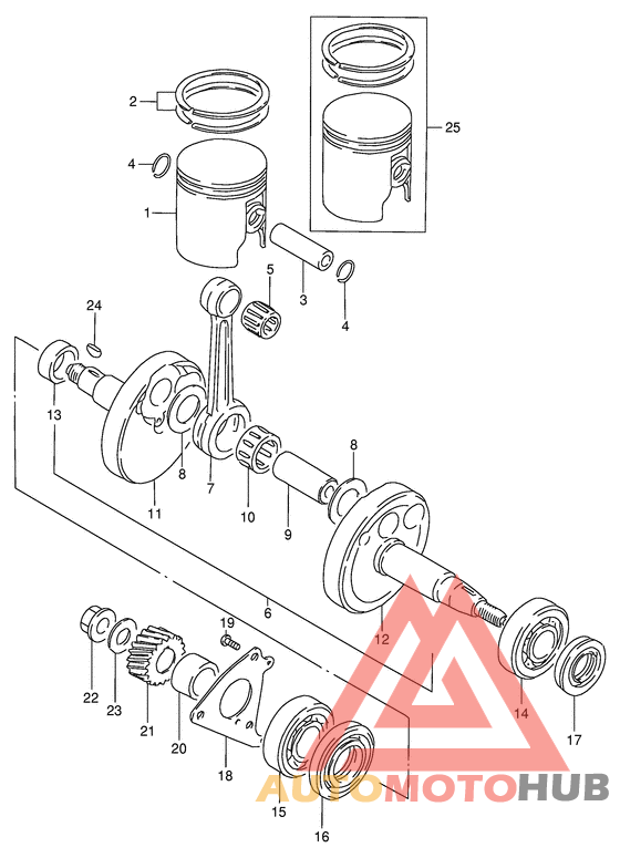 Вал коленчатый