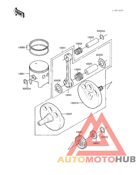 Crankshaft/piston