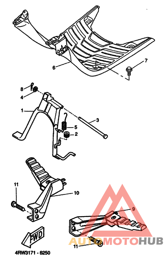 Support & repose pied