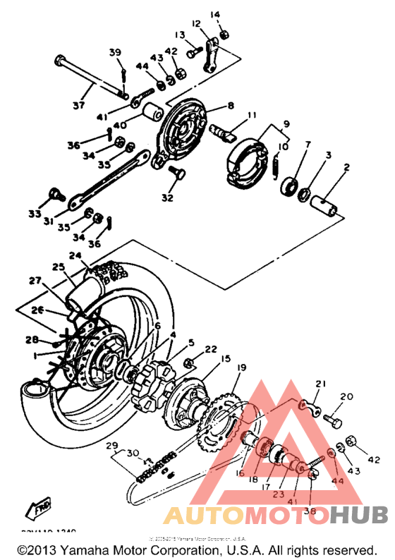 Переднее колесо