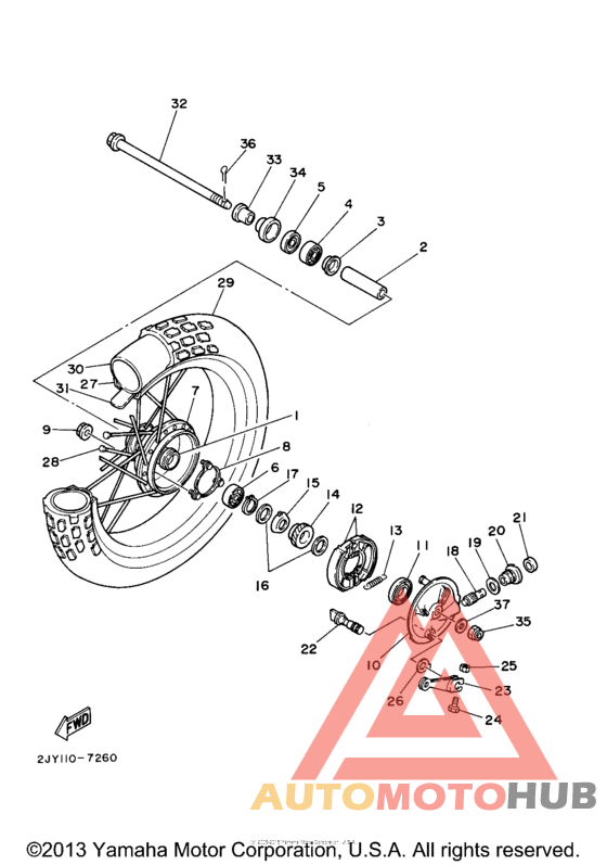 Переднее колесо