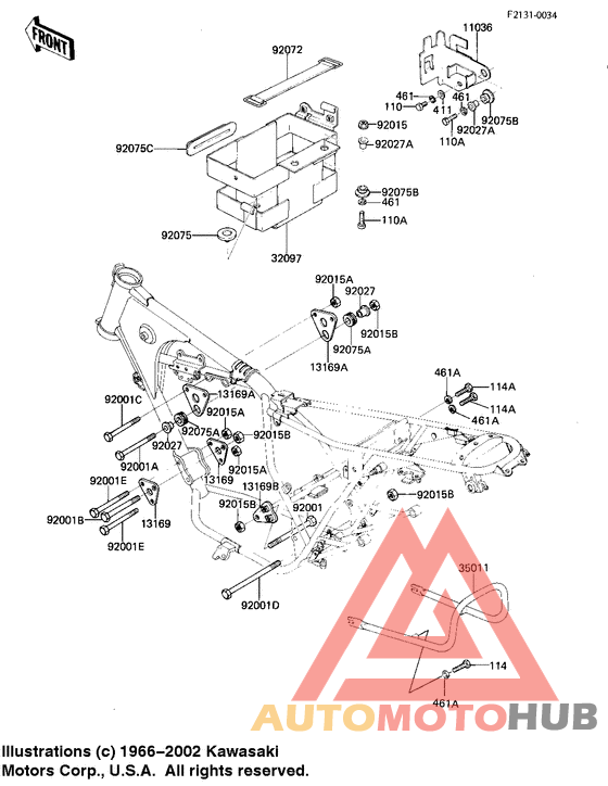 Frame fittings/battery case