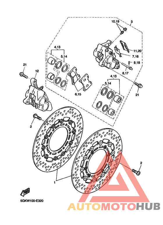 Передний суппорт