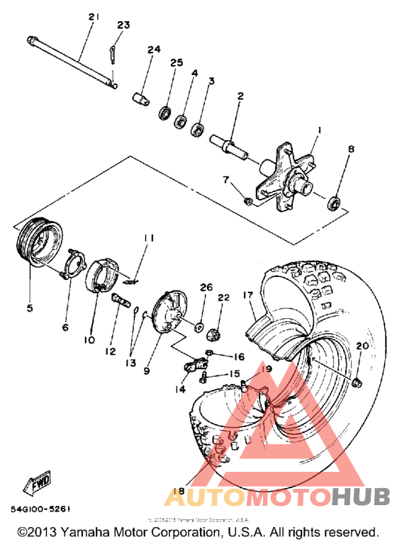 Переднее колесо