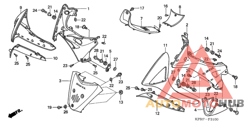 Main pipe cover/ leg shield