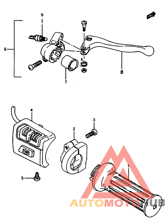 Right handle switch for p02,p34