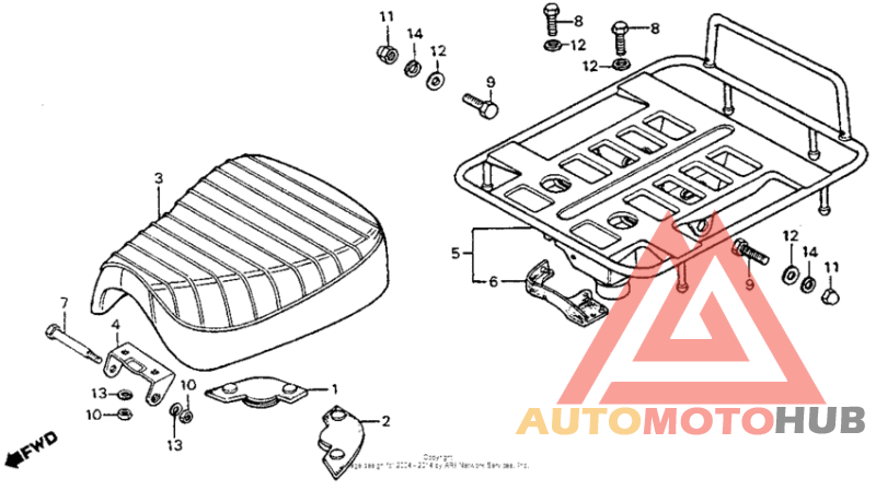 Seat + rear carrier