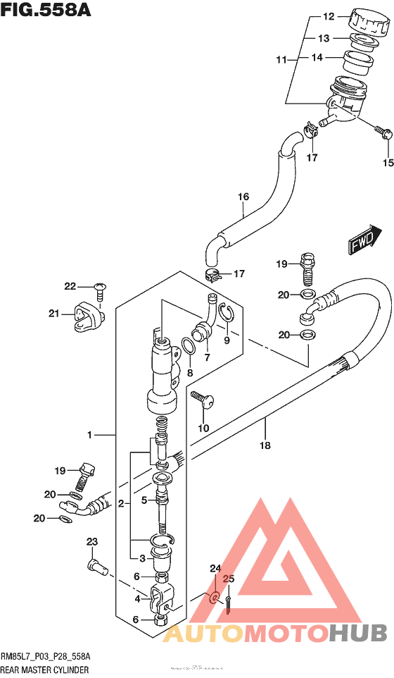Rear Master Cylinder (Rm85L7 P03)