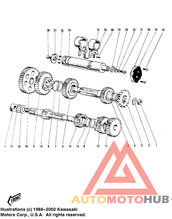 Transmission/change drum