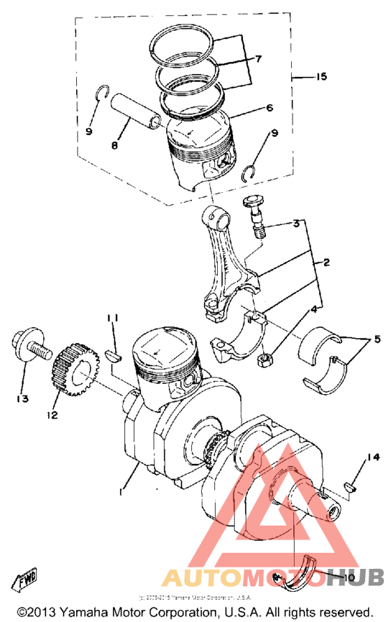 Crank-piston