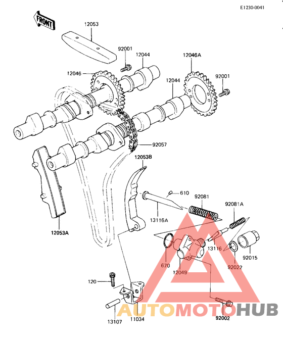 Camshaft/chain/tensioner