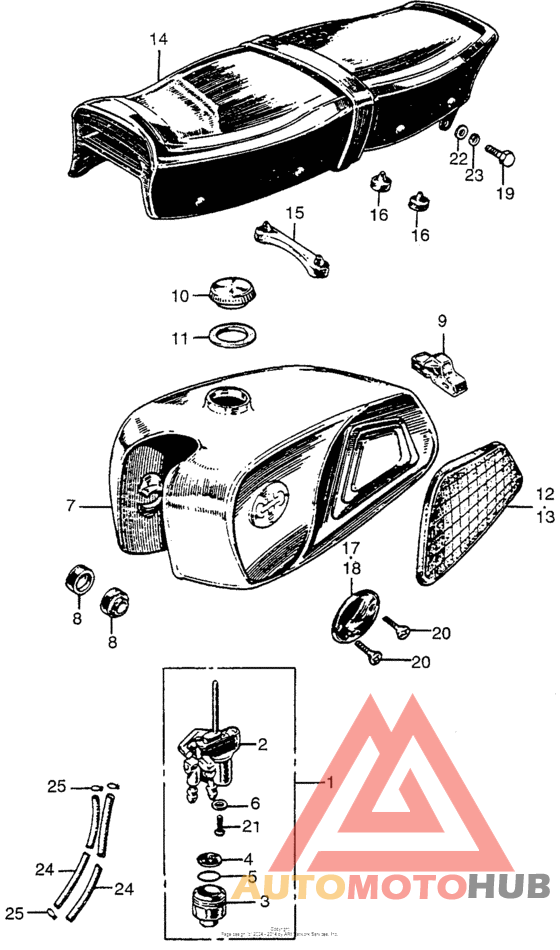 Cl175 fuel tank + seat