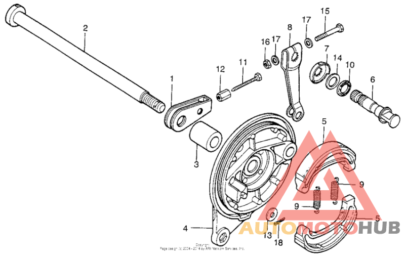 Задний тормоз