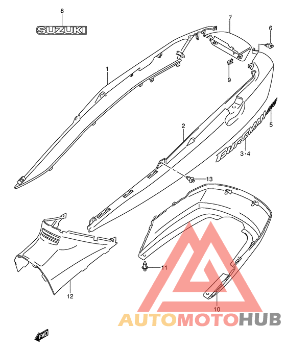Обтекатель задний