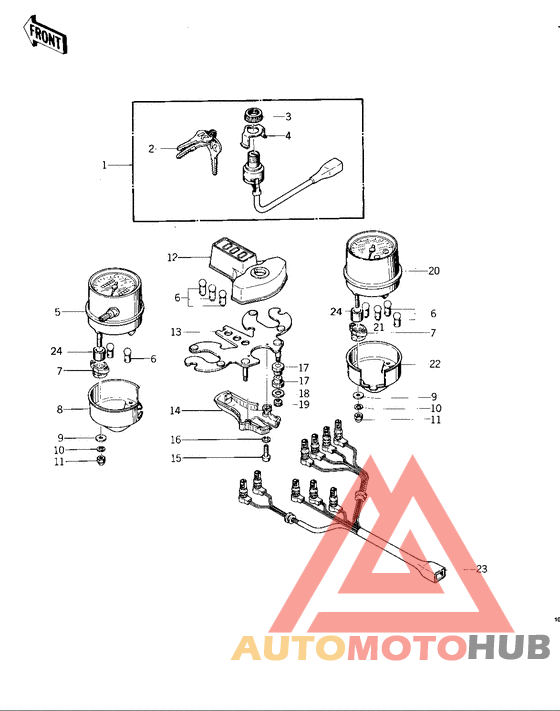 Meters/ignition switch