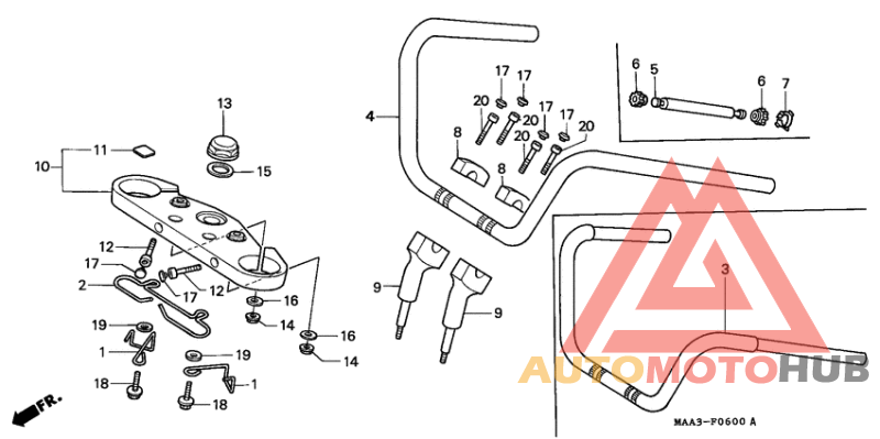 Handle pipe/top bridge