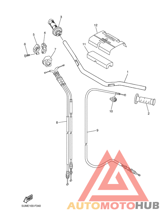 Steering handle & cable