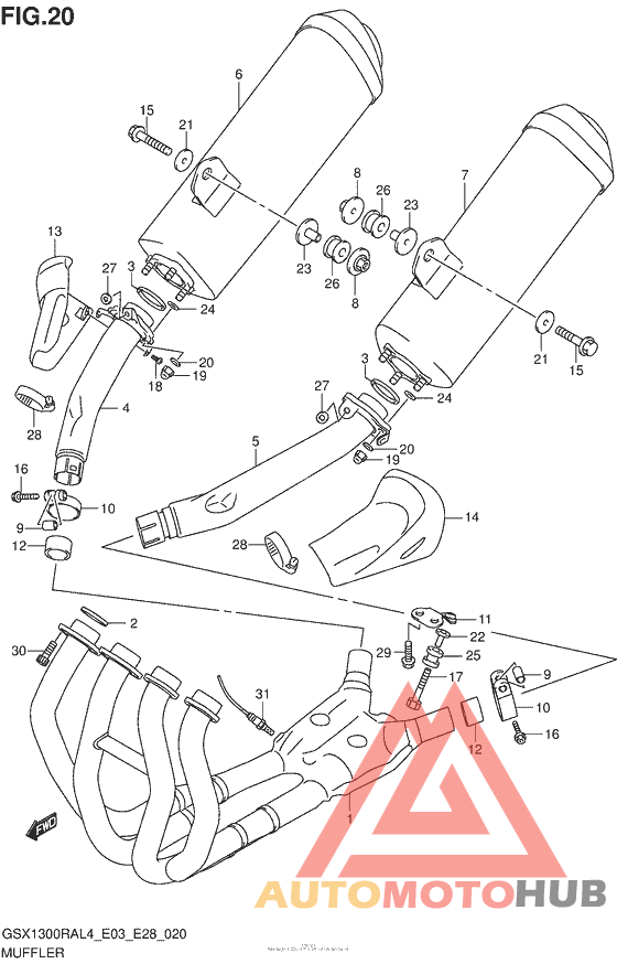 Muffler (Gsx1300Ral4 E33)