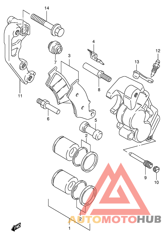 Передний суппорт