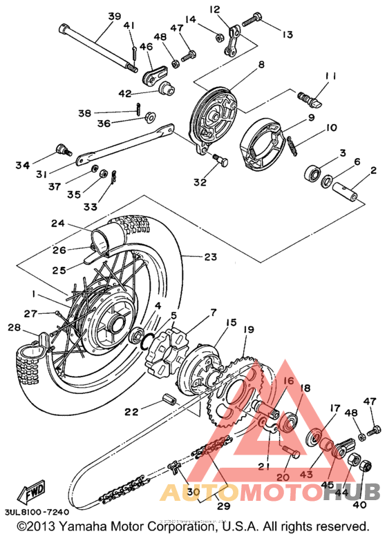 Переднее колесо