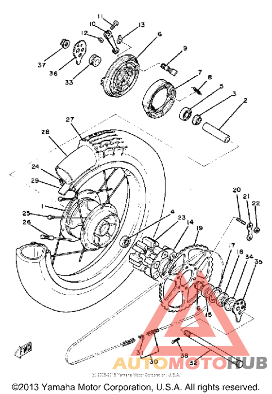 Переднее колесо