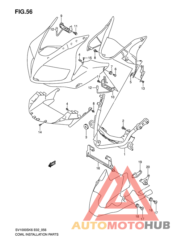 Cowling installation parts