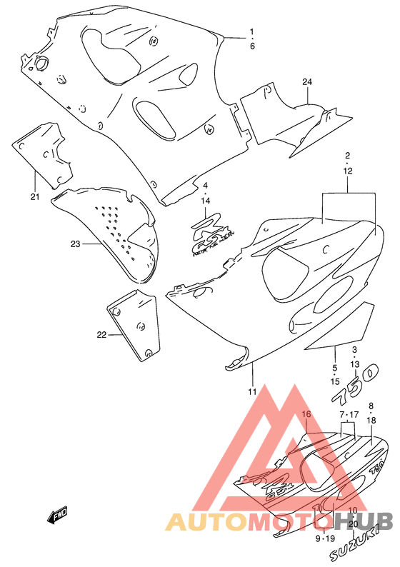 Under cowling body