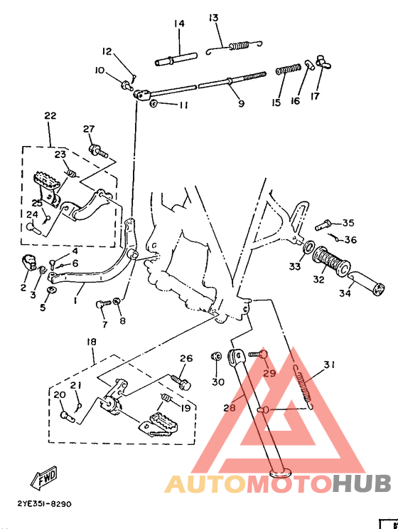 Stand. footrest