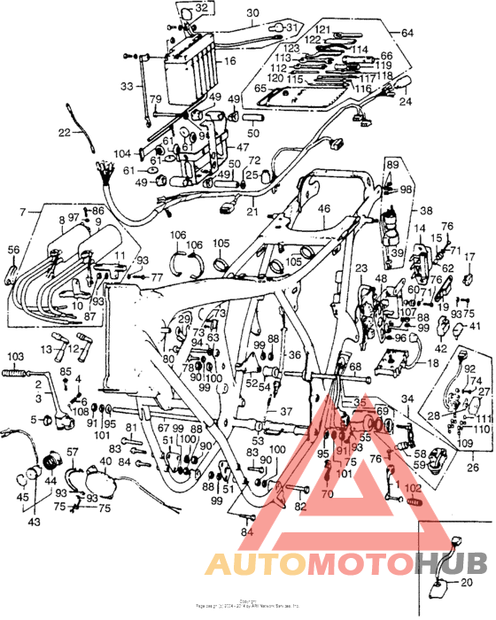 Frame + wire harness