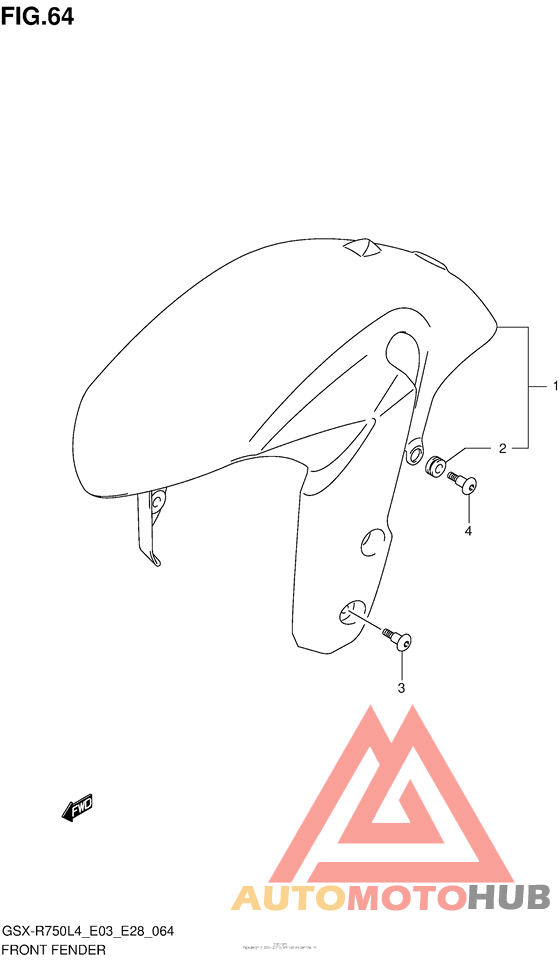 Front Fender (Gsx-R750L4 E28)