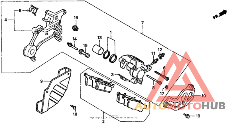 Задний суппорт