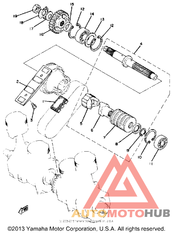 Primary chain-shaft