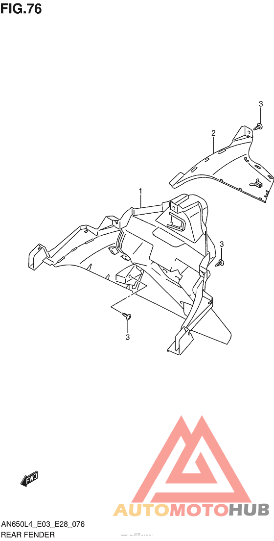 Задний бампер