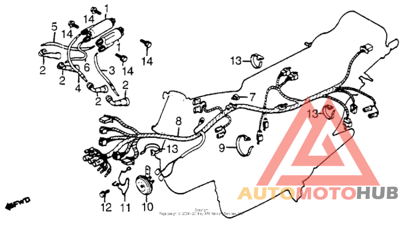 Wire harness + ignition coil
