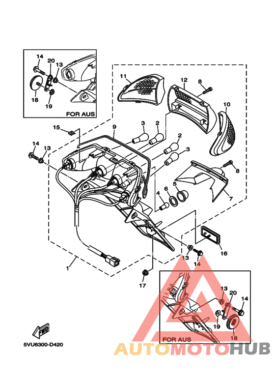 Taillight unit ass`y