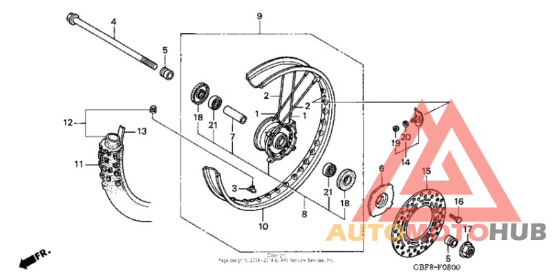 Переднее колесо