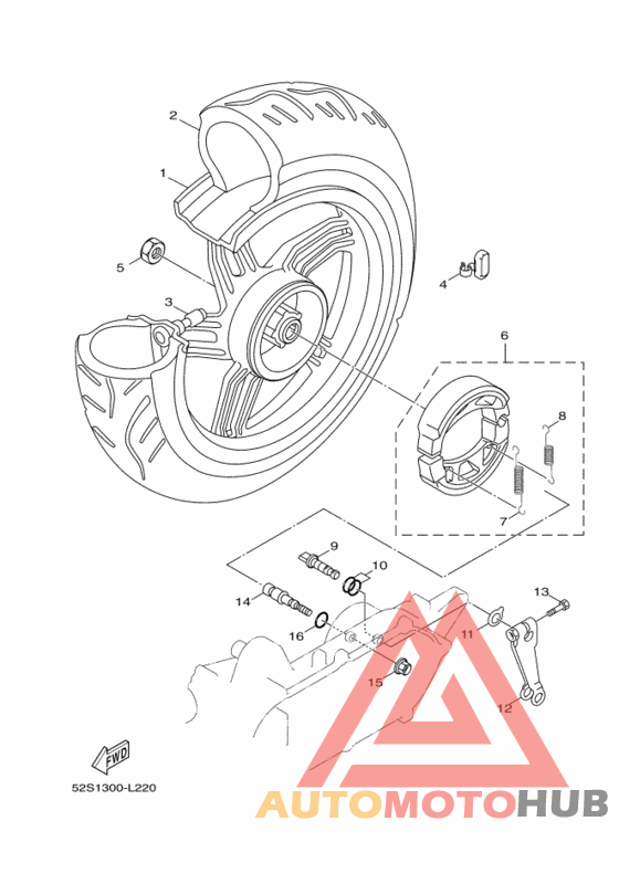 Переднее колесо