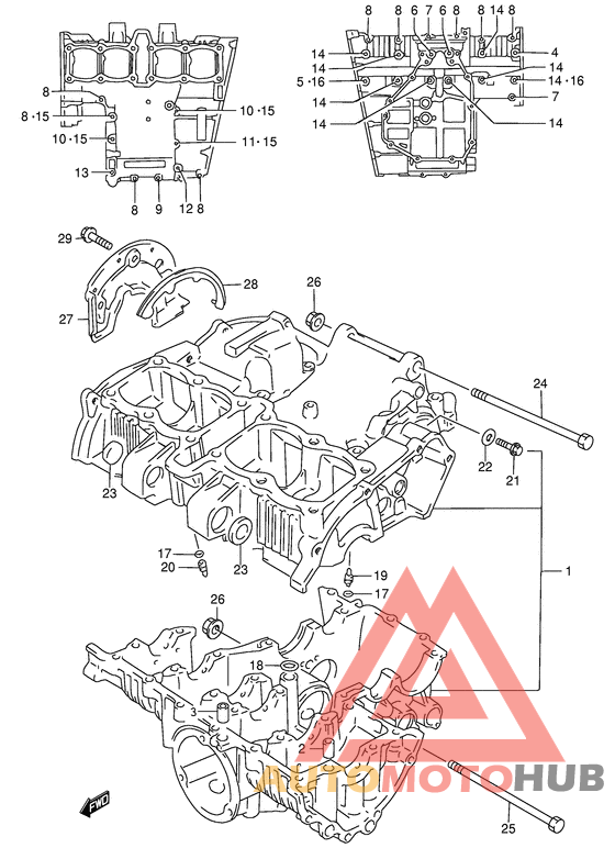 Картер двигателя